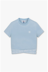 WAAC 23FW WOMEN'S CROSSRIB SS T-SHIRT BLUE