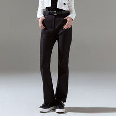 FAIRLIAR Women Ribbon Bootcut Pants