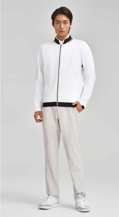 HONMA 23SS MEN STRETCH SLIM FIT PANTS LIGHT GREY