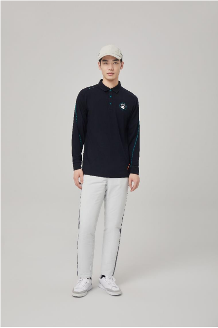 HONMA 23FW MEN'S GOLF HYPE PULL-OVER SWEATER BLACK