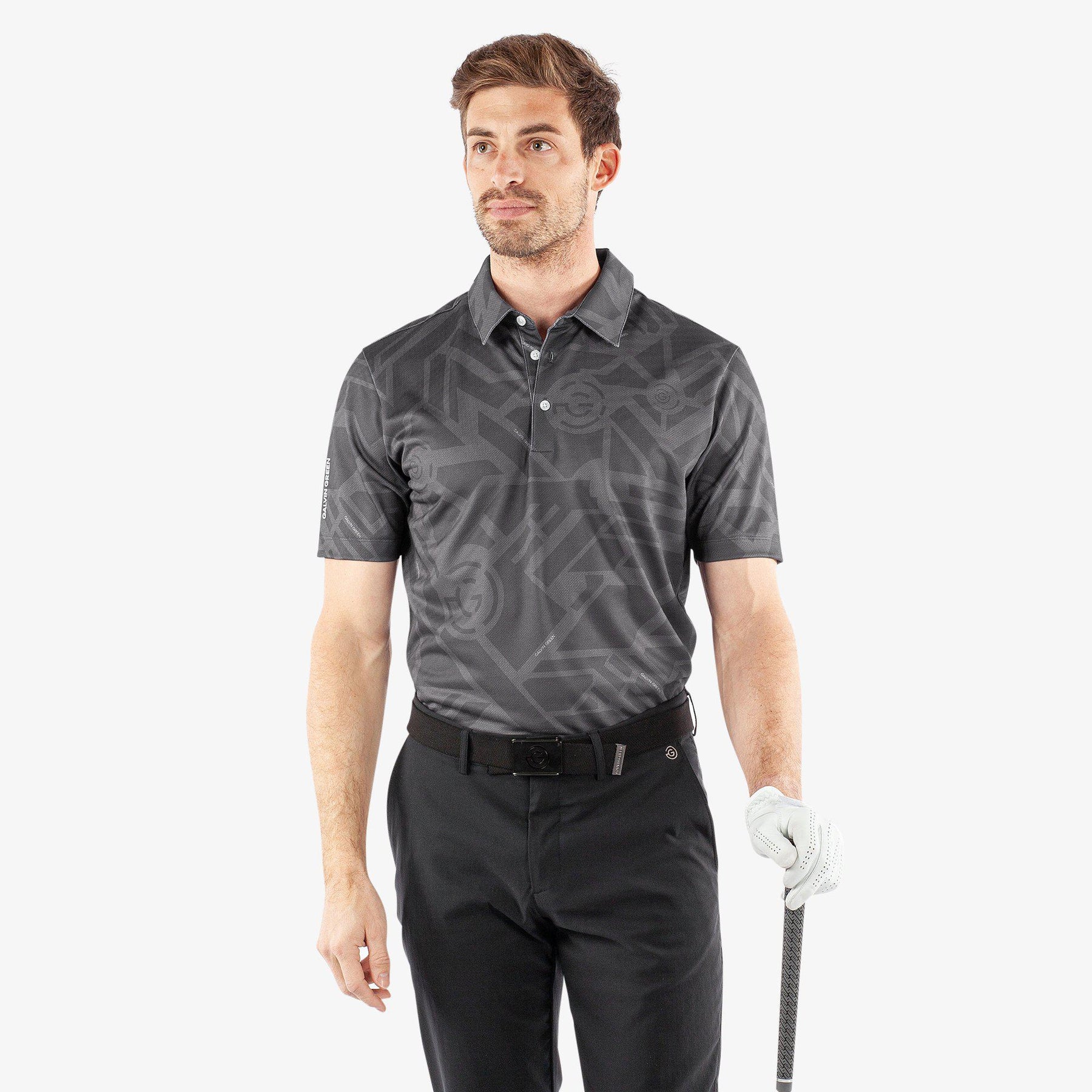 GALVIN GREEN MEN MAZE BREATHABLE SHORT SLEEVE SHIRT