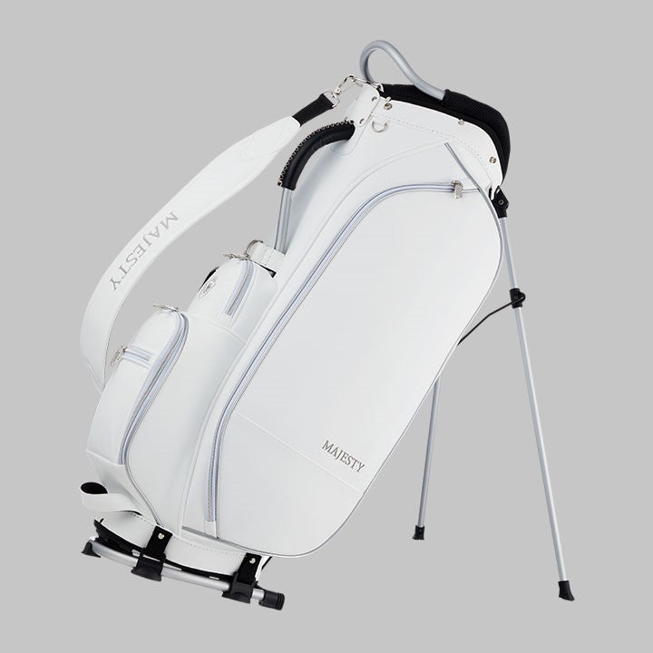 MAJESTY CB3328 ULTRA SMOOTH STAND CADDY BAG White/Silver