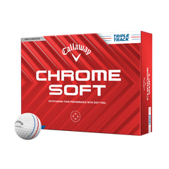 CALLAWAY 2024 CHROME SOFT TRIPLE TRACK GOLF BALLS DOZEN PACK