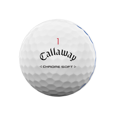 CALLAWAY 2024 CHROME SOFT TRIPLE TRACK GOLF BALLS DOZEN PACK