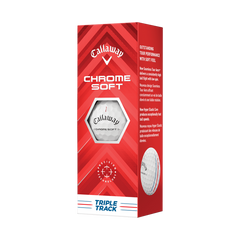 CALLAWAY 2024 CHROME SOFT TRIPLE TRACK GOLF BALLS DOZEN PACK