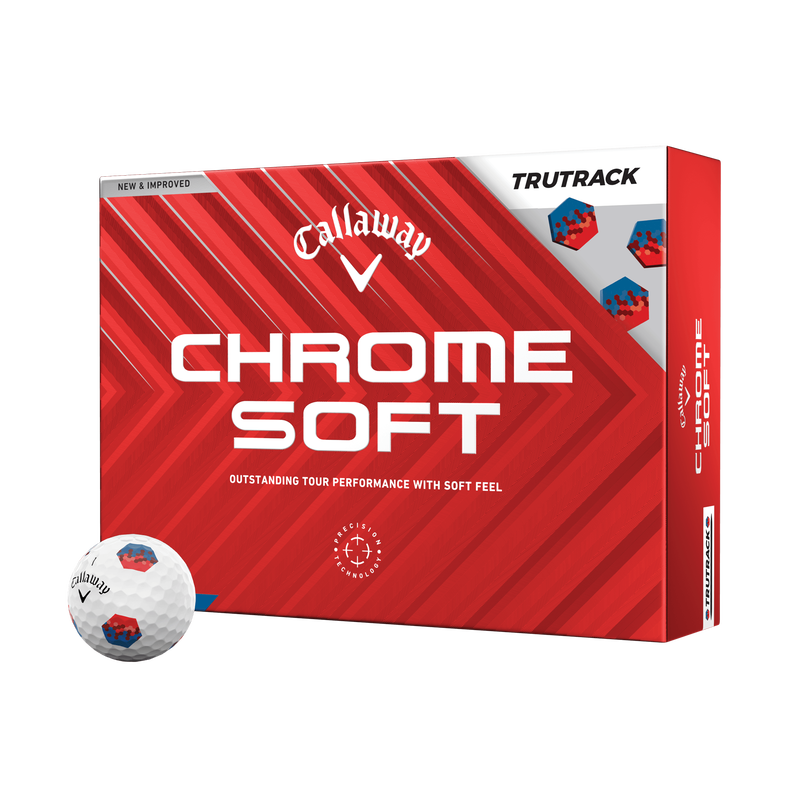CALLAWAY 2024 CHROME SOFT TRUTRACK GOLF BALLS DOZEN PACK