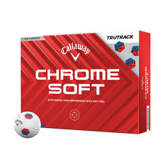CALLAWAY 2024 CHROME SOFT TRUTRACK GOLF BALLS DOZEN PACK