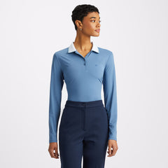 G/FORE 23SS WOMEN SILKY TECH NYLON LONG SLEEVE POLO