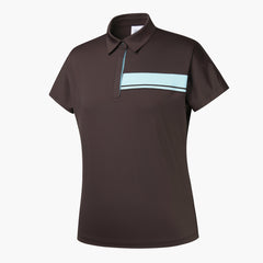 DESCENTE 23SS WOMEN COLOR POINT POLO T-SHIRT