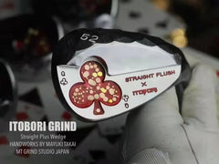 Itobori Trump Design Black Chrome Red Clover Spankle Wedge Head