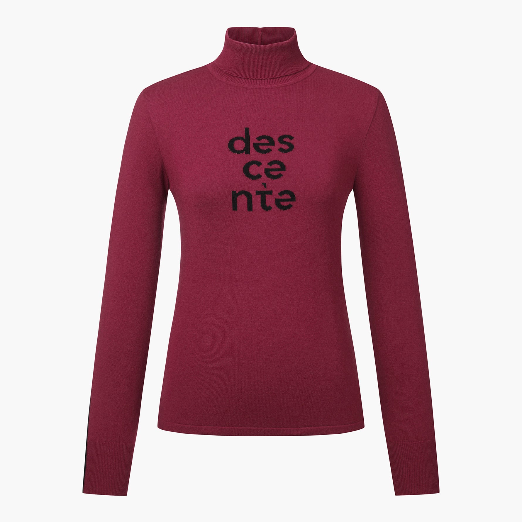 DESCENTE 23FW WOMEN TIPPING POINT TRANSORMED NECK WINDPROOF SWEATER WINE