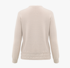 FAIRLIAR 23FW WOMEN ROUND NECK LOGO PULLOVER KNIT