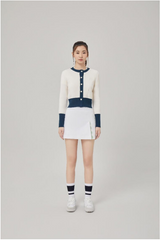 HONMA 23FW WOMEN GOLF PERFORMANCE CARDIGAN SWEATER WHITE