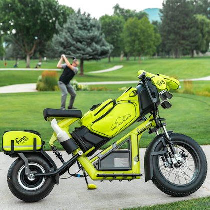 FINN SCOTTERS FINN CYCLE ATOMIC YELLOW WITH COOLER BAG