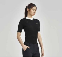 HONMA 23SS WOMEN X SERIES KNIT SHORT SLEEVES POLO BLACK