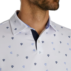 FOOTJOY S23 MEN'S PARACHUTE PRINT LISLE SELF COLLAR SHIRT