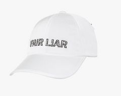 FAIRLIAR 23 CRYSTAL LETTER CAP WHITE