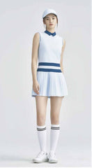 HONMA 23SS WOMEN ONE-PIECE PLEATED SKIRT SKY BLUE