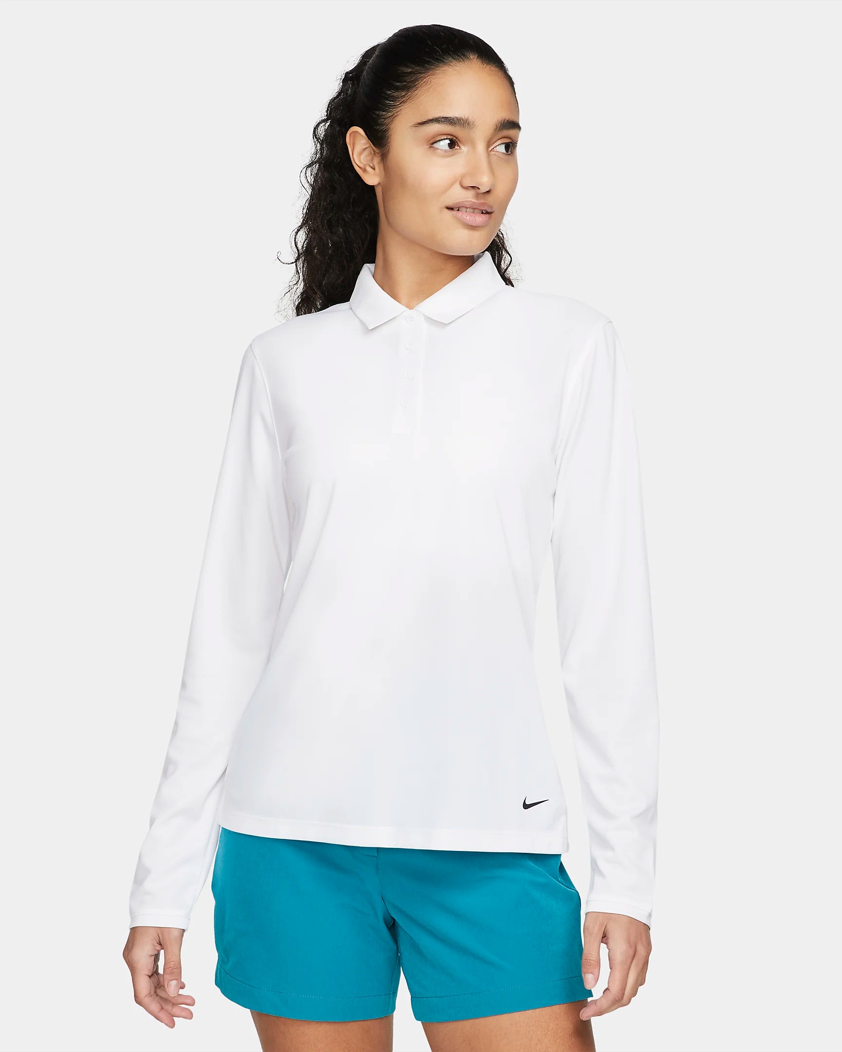 NIKE 23 WOMEN DF VCTRY SLD POLO WHITE