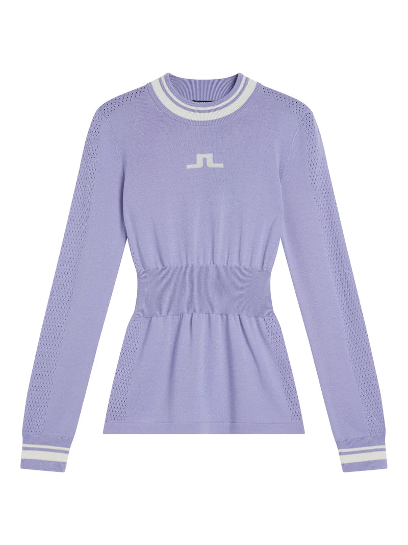 J.LINDEBERG FW23 WOMEN BREE KNITTED SWEATER LAVENDER