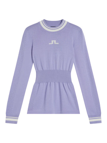 J.LINDEBERG FW23 WOMEN BREE KNITTED SWEATER LAVENDER