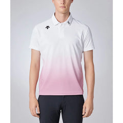 DESCENTE GOLF Xander Tour Men's Solotex Pique Print Shirt