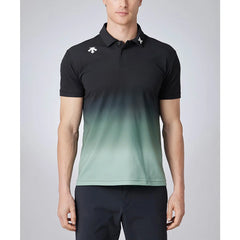 DESCENTE GOLF Xander Tour Men's Solotex Pique Print Shirt
