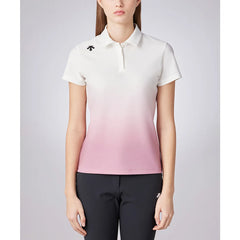 DESCENTE GOLF Xander Tour Women's Solotex Pique Print Shirt