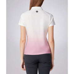 DESCENTE GOLF Xander Tour Women's Solotex Pique Print Shirt