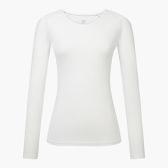 DESCENTE GOLF WOMEN'S MESH HYBRID ROUND INNER T-SHIRT WHITE
