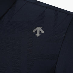 DESCENTE GOLF Men's Jacquard MIX Material Long Sleeve T-Shirt
