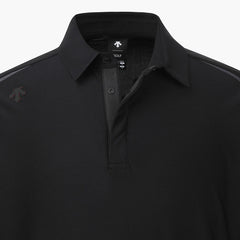 DESCENTE GOLF Men's ACMT Jacquard Collared Long-sleeved T-shirt