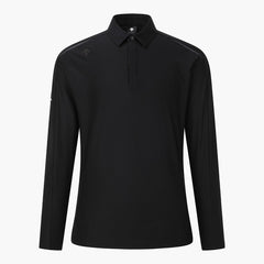 DESCENTE GOLF Men's ACMT Jacquard Collared Long-sleeved T-shirt