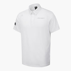 DESCENTE GOLF ACMT Men's Mesh Jacquard Collar Short Sleeve T-shirt