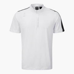 DESCENTE GOLF Men's Color-block Modified Collared Short-sleeved T-shirt
