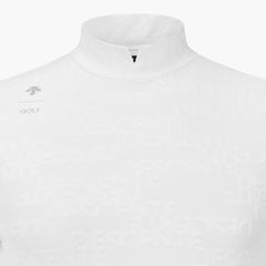 DESCENTE GOLF Women's Y-Collared Jacquard Long-sleeved T-shirt