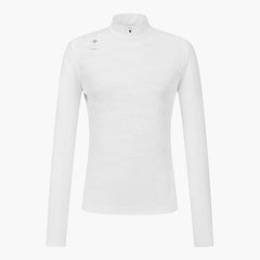 DESCENTE GOLF Women's Y-Collared Jacquard Long-sleeved T-shirt