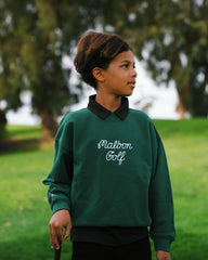Malbon Golf Junior Youth Hunter Buckets Crewneck