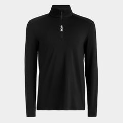 G/FORE MEN BRUSHED BACK TECH QUARTER ZIP PULLOVER ONYX