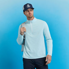 G/FORE Men Brushed Back Tech Quarter Zip