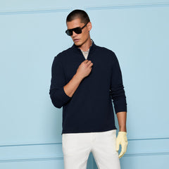 G/FORE Men Waffle Knit Quarter ZIP