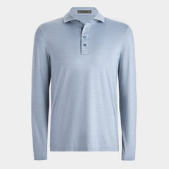 G/FORE MEN RIB GUSSET LONG SLEEVE M?LANGE ICE NYLON SUN SHIRT