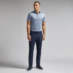 G/FORE MEN RIB GUSSET M?LANGE ICE NYLON SPREAD COLLAR POLO