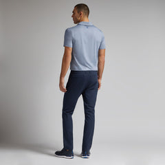 G/FORE MEN RIB GUSSET M?LANGE ICE NYLON SPREAD COLLAR POLO