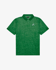 Malbon Golf Men Mezzo Performance Pique Printed Polo