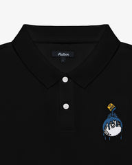 Malbon Golf Swing Oil Performance Pique Polo