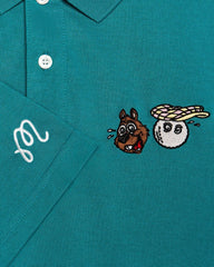 Malbon Golf Men Two Man Scramble Pique Polo