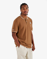 MALBON GOLF Men's Fairway Applique Pique Polo