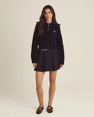 Malbon Golf Women Anais Quarter Zip Knit Sweater