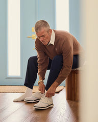 Malbon Golf Men Jesper Parnevik V Neck Merino Wool Sweater